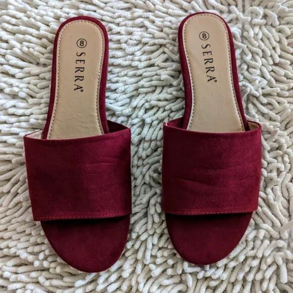 Serra faux suede slip on mule shoe  Sz 8 - Picture 1 of 11